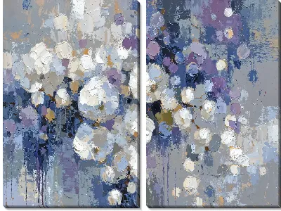 Модульная картина Фиолетовая абстракция №45