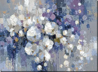 Картина маслом Фиолетовая абстракция №45