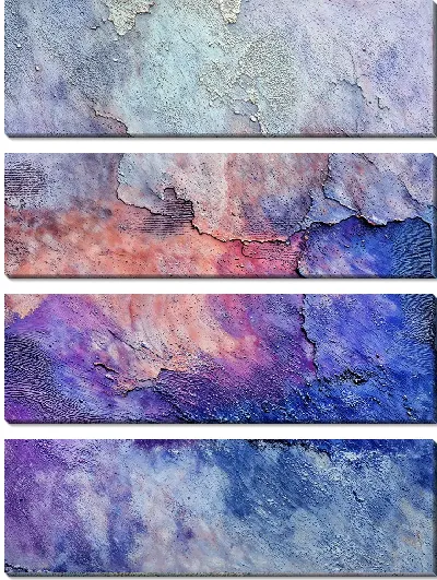 Модульная картина Фиолетовая абстракция №48