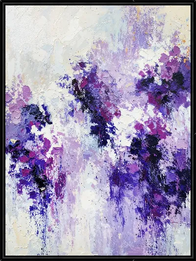 Картина Фиолетовая абстракция №49