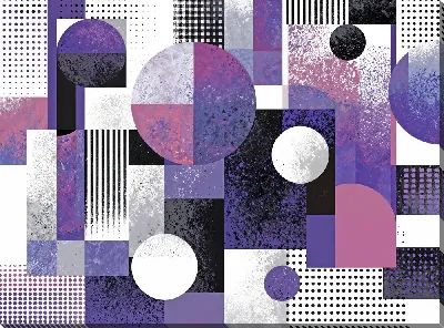 Картина маслом Фиолетовая абстракция №50