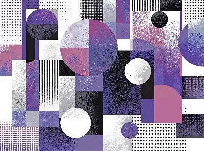 Плакат Фиолетовая абстракция №50