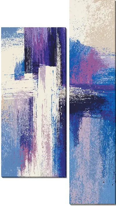 Модульная картина Фиолетовая абстракция №53