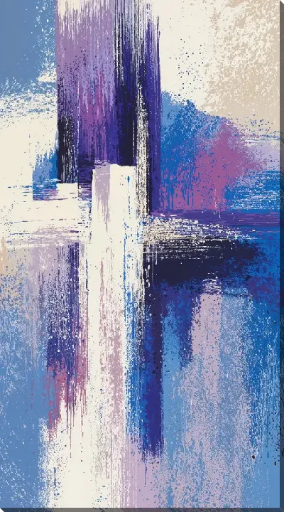 Картина маслом Фиолетовая абстракция №53