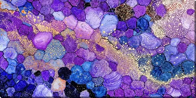 Постер Фиолетовая абстракция №54