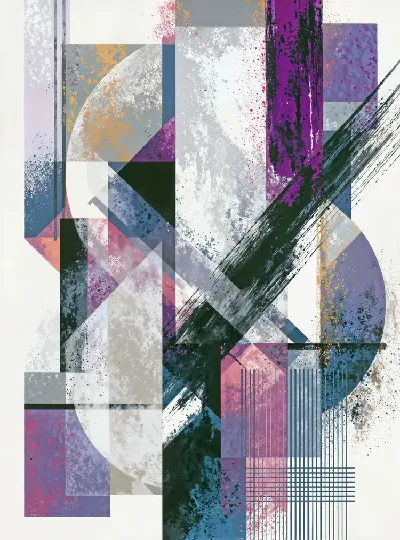 Плакат Фиолетовая абстракция №55