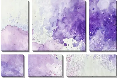 Модульная картина Фиолетовая абстракция №56
