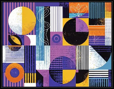 Картина Фиолетовая абстракция №58