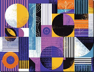 Постер Фиолетовая абстракция №58