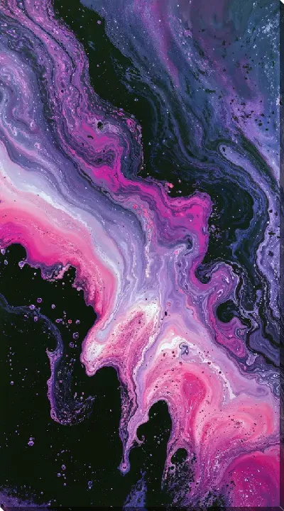 Картина маслом Фиолетовая абстракция №59