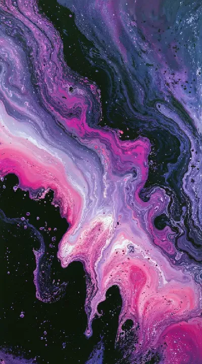 Плакат Фиолетовая абстракция №59