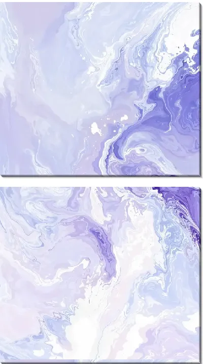 Модульная картина Фиолетовая абстракция №61