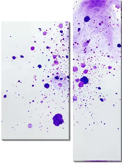 Модульная картина Фиолетовая абстракция №63