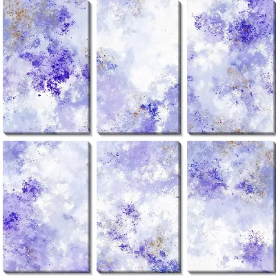 Модульная картина Фиолетовая абстракция №65