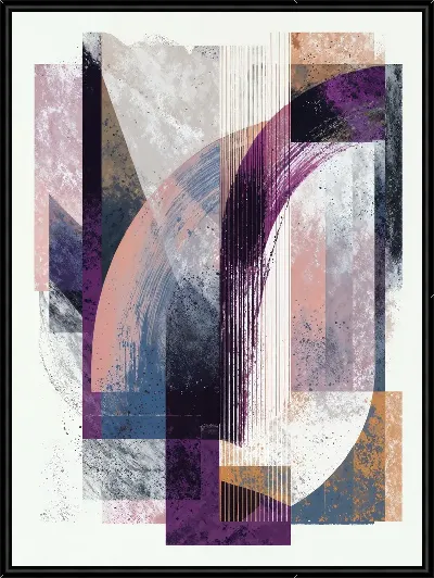 Картина Фиолетовая абстракция №66