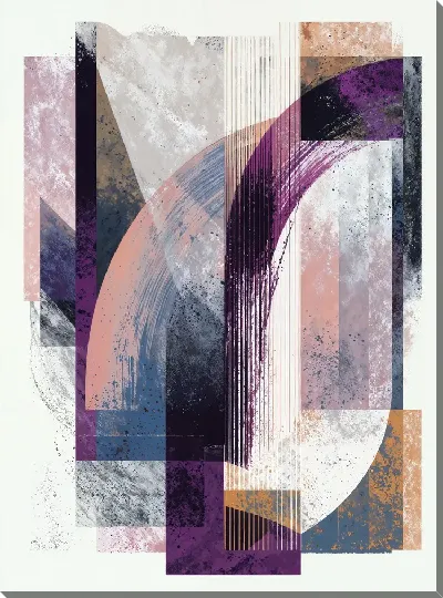 Картина маслом Фиолетовая абстракция №66