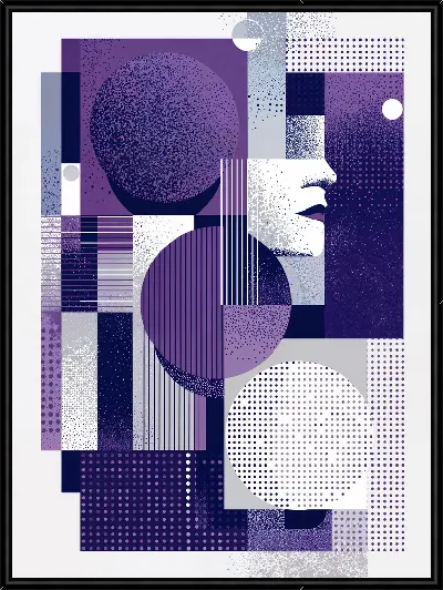 Картина Фиолетовая абстракция №67