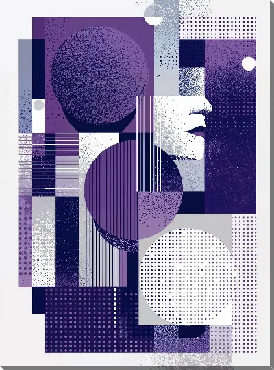 Картина маслом Фиолетовая абстракция №67