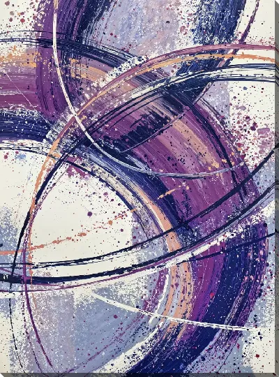 Постер Фиолетовая абстракция №68