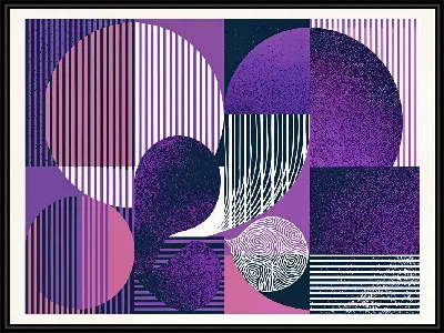 Картина Фиолетовая абстракция №69