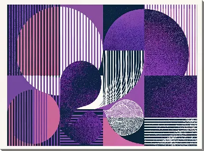 Постер Фиолетовая абстракция №69