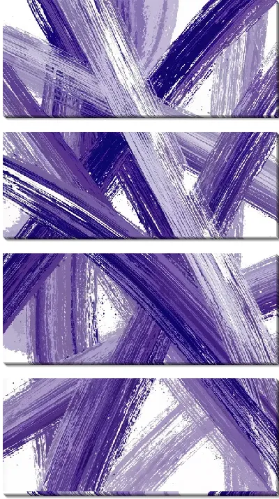 Модульная картина Фиолетовая абстракция №70