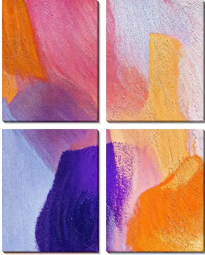 Модульная картина Фиолетовая абстракция №71