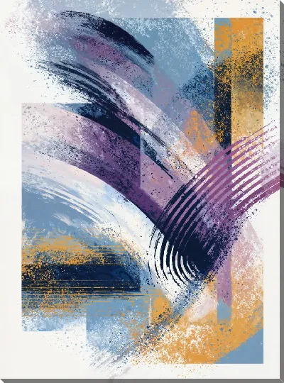 Картина маслом Фиолетовая абстракция №72