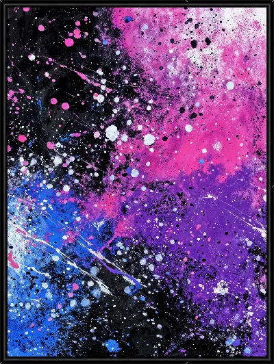 Картина Фиолетовая абстракция №73