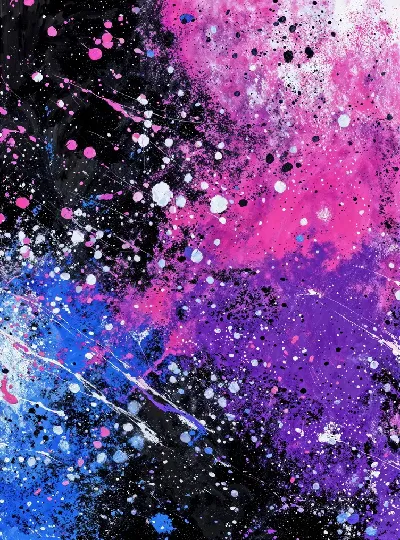 Плакат Фиолетовая абстракция №73