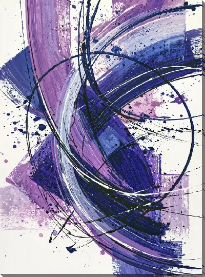 Картина маслом Фиолетовая абстракция №74