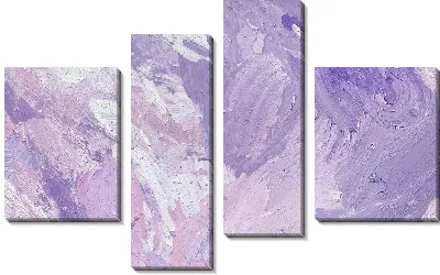 Модульная картина Фиолетовая абстракция №75