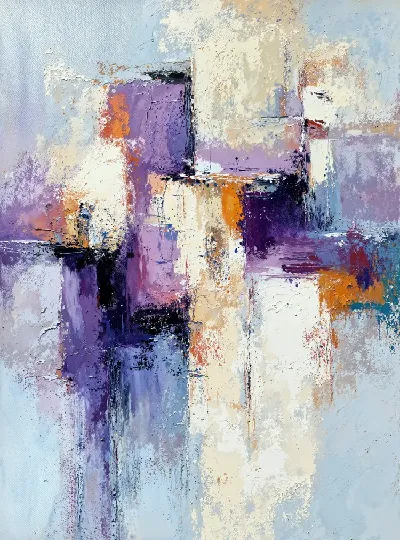 Плакат Фиолетовая абстракция №76