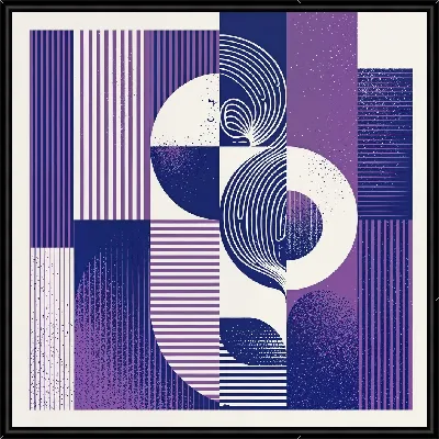 Картина Фиолетовая абстракция №80