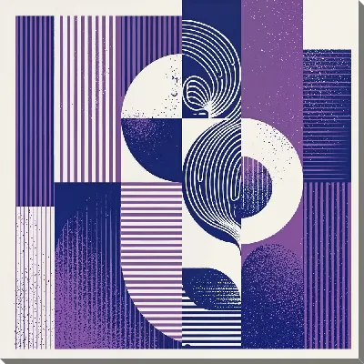 Постер Фиолетовая абстракция №80