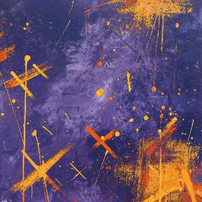 Плакат Фиолетовая абстракция №82