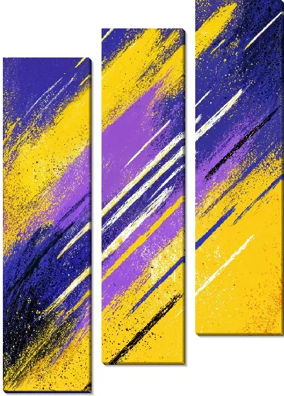 Модульная картина Фиолетовая абстракция №85