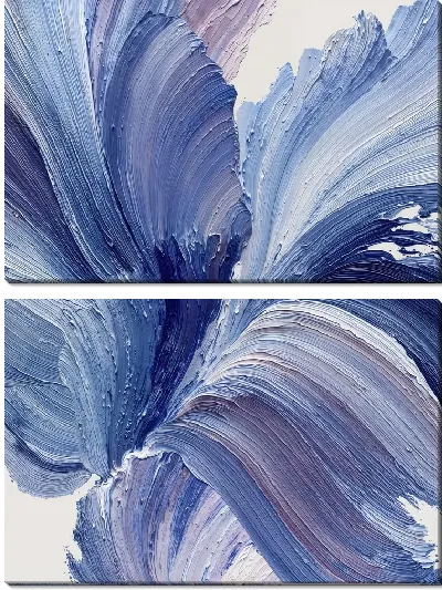 Модульная картина Фиолетовая абстракция №86