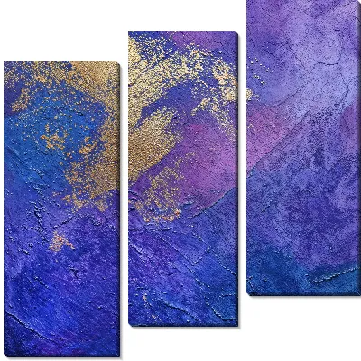 Модульная картина Фиолетовая абстракция №87