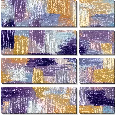 Модульная картина Фиолетовая абстракция №88