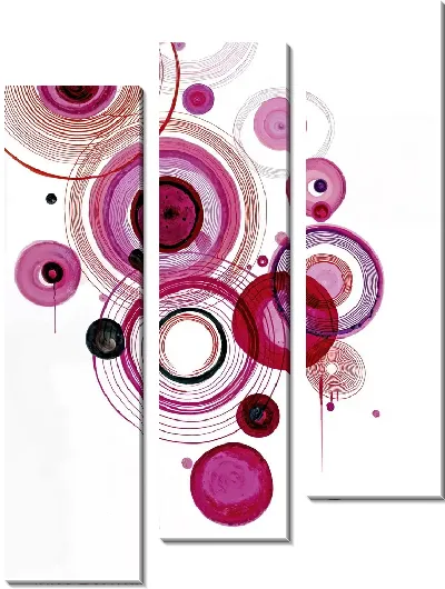 Модульная картина Фиолетовая абстракция №90