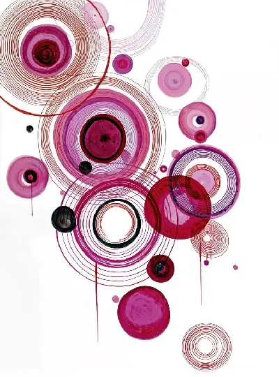 Плакат Фиолетовая абстракция №90