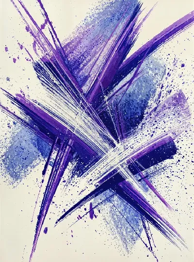 Плакат Фиолетовая абстракция №93