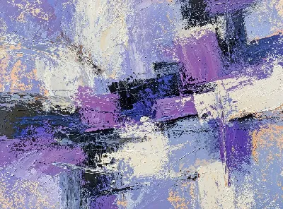 Плакат Фиолетовая абстракция №94