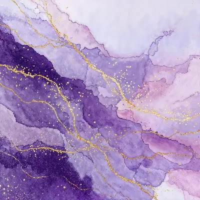 Плакат Фиолетовая абстракция №95