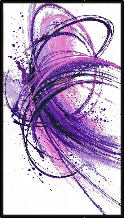 Картина Фиолетовая абстракция №97