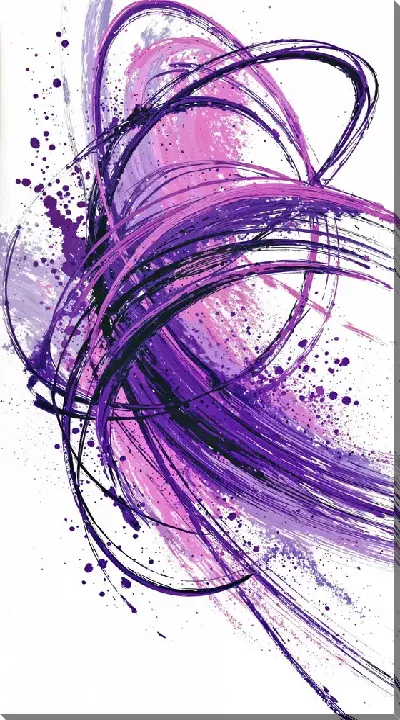 Картина маслом Фиолетовая абстракция №97
