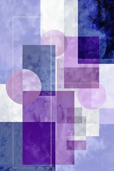 Плакат Фиолетовая абстракция №99