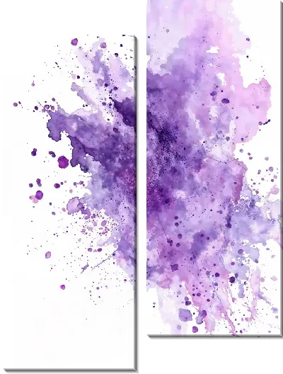 Модульная картина Фиолетовая абстракция №104