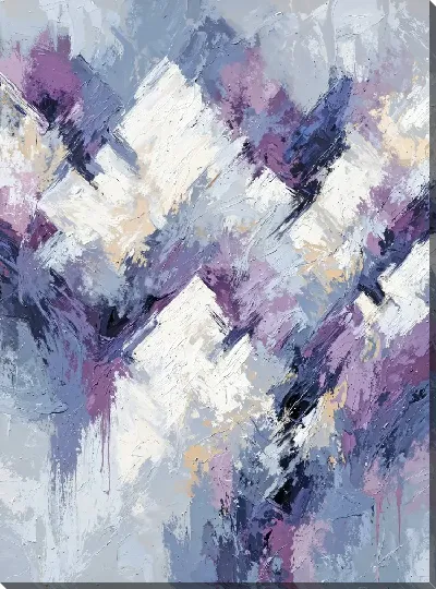 Картина маслом Фиолетовая абстракция №106